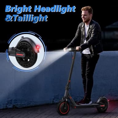 Electric Scooter for Adults, 8.5"/10" Tires, 19/22Mph, 350W/500W Motor, 21-28 Miles Range, Folding E-Scooter with Dual Suspension,APP(V1/SPRO/MAX/PRO) - Image 8