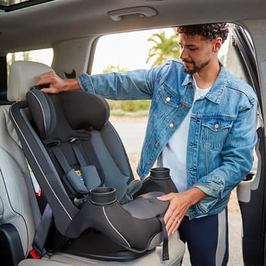 Safety 1st Grow and Go All-in-One Slim Convertible Car Seat, Rear Facing, 5-40 lbs, Forward Facing (30–65 lbs), High Back Booster Seat 40-100 pounds, Iron Frost - Image 12