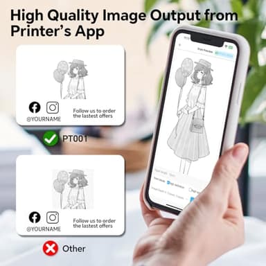 Label Maker Machine with Tape – Bluetooth Thermal Label Printer, Mini Sticker Maker for Home, Office, School & Small Business, Includes 2 Rolls of Label Paper - Image 3