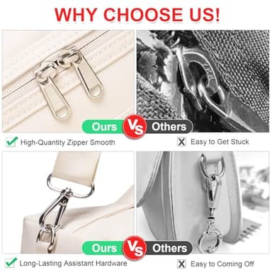 NOL Natural Organic Lifestyle Insulated Lunch Bags for Women Cooler Bag Lightweight Nylon Waterproof Lunch Box For Work（Medium, Cream - Image 5