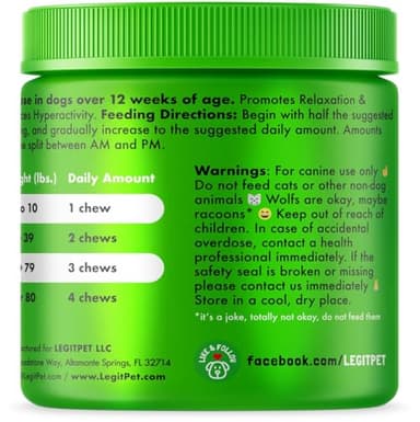 Calming Hemp Treats for Dogs Made in USA Organic Hemp Natural Separation Aid Helps Barking, Chewing, Thunder, Fireworks, Aggressive Behavior Soothing Stress Relief Natural Relaxation 120 Chews - Image 6