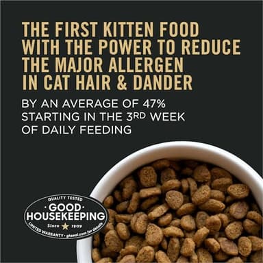 Purina Pro Plan LiveClear Dry Cat Food for Kittens Cat Allergen Reducer Chicken and Rice Formula - 3.2 lb. Bag - Image 2