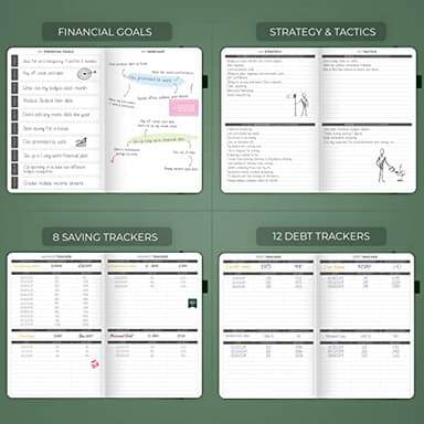 Clever Fox Budget Planner - Expense Tracker Notebook. Monthly Budgeting Organizer, Finance Logbook & Accounts Book, Bill Tracker, A5 (Dark Green) - Image 4