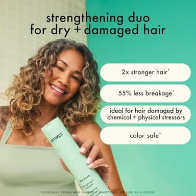 amika the kure strength repair shampoo, 275ml - Image 2
