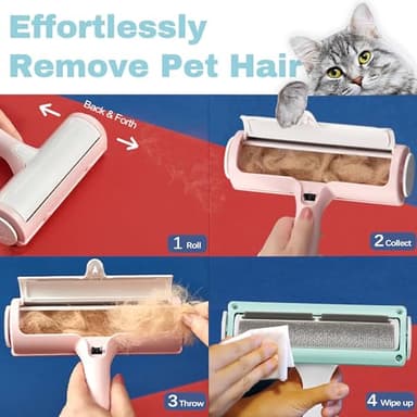 Pet Hair Remover for Couch - Reusable Lint Roller - Essential Pet Supplies Dog Products Pet Products, Dog Hair Remover for Couch, Cat and Dog Hair Remover for Car - Image 6
