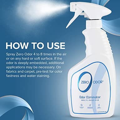 Zero Odor - Multi-Purpose Strong Odor Eliminator for Home, Office, Car, Bathroom, Hotel, Room Deodorizer, and Odor Neutralizer, 16oz - Image 8