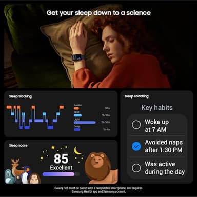 SAMSUNG Galaxy Fit3, Health/Activity Fitness Tracker, Smartwatch for Android, 13 Day Battery, Sleep/Snore Tracking, Heart Rate, 2025, Pink Gold [US Version, Amazon Exclusive, 2Yr Warranty] - Image 3