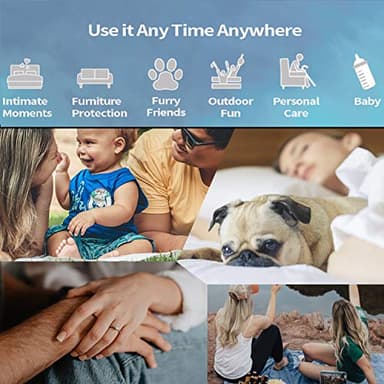 Softan Waterproof 100% Leak Proof Blanket for Baby Adults Pets Dogs Cats, Pee Proof, 3 Layer Protector for Bed, Sofa Couch and Other Furniture, 90"x90", Charcoal | Black, Reversible Lightweight - Image 4