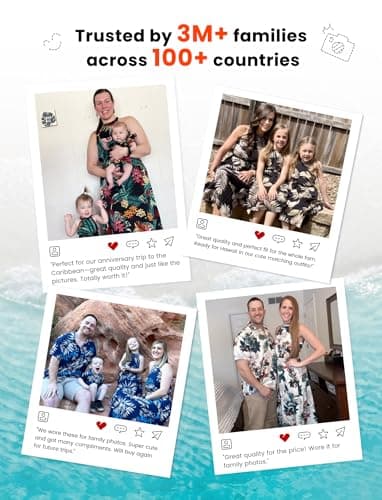 PATPAT Matching Family Floral Outfits - Mommy and Me Hawaiian Dress Matching Set Tropical Palm Newborn Dress Leaf Print Halter Neck Romper Dress Black Flower Baby Girl 9-12 Months - Image 6