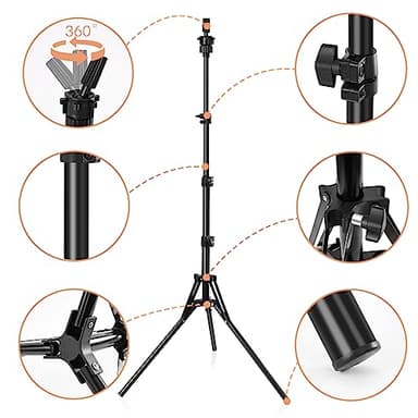 Pet Baby Mannequin Head Stand, Adjustable Wig Stand, Reinforced Metal Mannequin Head Stand for Cosmetology Hairdressing Training - Image 5