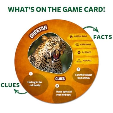 Skillmatics Guess in 10 Animal Picture Clues, Perfect for Boys, Girls, Kids, and Families Who Love, Card Games, Educational Games, Board Games, Gifts for Ages 6, 7, 8, 9 and Up - Image 8