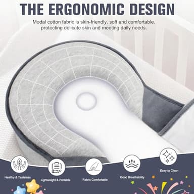 MUSICRAB Bassinet Snuggle Bed Adjustable Wedge Lounger - Image 2