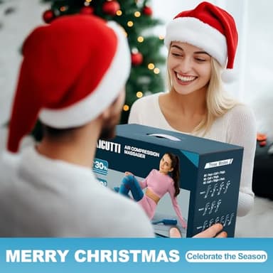 Professional Air Compression Leg Massager with Heat - Ideal Christmas, Mother's Day & Father's Day Gifts for Women, Men, Dad & Mom from Daughter or Son - Pain Relief for Foot, Calf, Knee & Thigh - Image 7