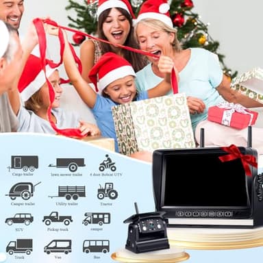 Wireless RV Backup Camera 7-inch for Trailer: Easy Setup Solar RV Rear View Camera with Recording - 4 Channels Strong Magnetic HD 1080P Long-Battery Life for Camper, Truck, Fifth Wheel - Image 9