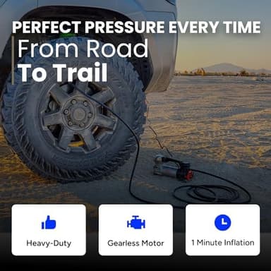 VIAIR Digital EVC85P - Portable Air Compressor Tire Inflator for Car, SUV & Truck | Preset Automatic Shut Off Feature | 12V Road Tire Pump Air Compressor 60 PSI - Image 8