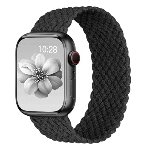 Braided Solo Loop for Apple Watch Band 40mm 42mm 41mm 38mm 44mm 46mm 45mm Ultra/3 2 49mm Men/Women,Stretchy Nylon Sport wristband Strap for iWatch Bands Series 11/10/9/8/7/6 5/4/3/SE 40 44 42 45 46 mm - Image 1
