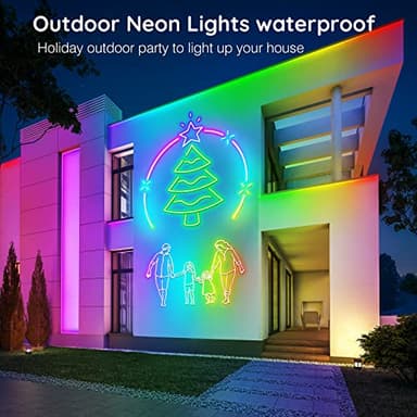AILBTON 20Ft Neon Rope Lights,Flexible Led Rope Lights Control with App/Remote,Multiple Modes Music Sync Gaming RGB Led Neon Lights for Bedroom Outdoor - Image 6