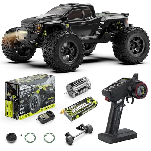 RIAARIO RC Cars Mini 1:10 Brushless RC Car for Adults Max 50 mph All Terrain Hobby Trucks Electric Off-Road Monster Trucks 4WD Remote Control Car Waterproof Truck with Carbon Fiber - Image 1