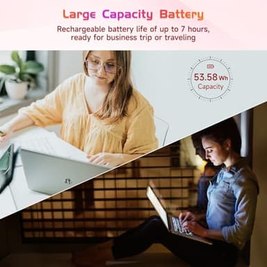 NIMO 17.3" IPS FHD-Business-Laptop, Intel 6 Core i3-1215U 32GB RAM 1TB SSD (Beat i5-1135G7, Up to 4.4GHz) Laptop-Computer with Fingerprint Backlit Keyboard 65W Type C Wi-Fi 6 Numpad Win 11 - Image 7