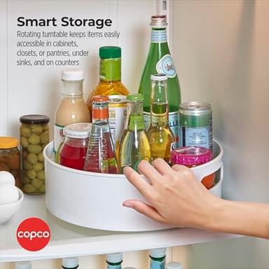 Copco Non-Skid Storage Turntable, 12-Inch, Gray - Image 6