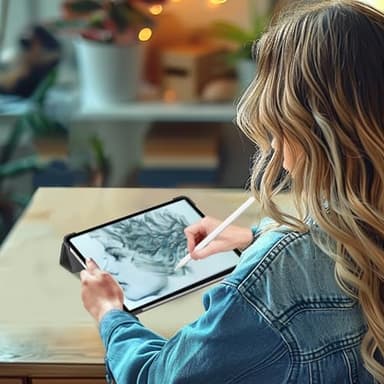 ProCase for iPad Air 13 Inch Case M3 2025/M2 2024, Slim Smart Cover iPad 13 Air M3 M2 Case with Translucent Hard Shell Back, Supports Touch ID, Auto Wake/Sleep -Black - Image 6