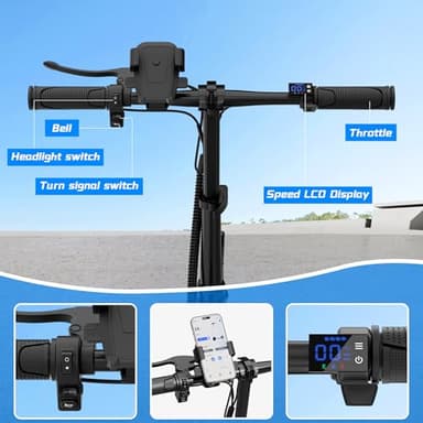 Electric Scooter with Seat, MAX 27 Miles Long Range - Image 3