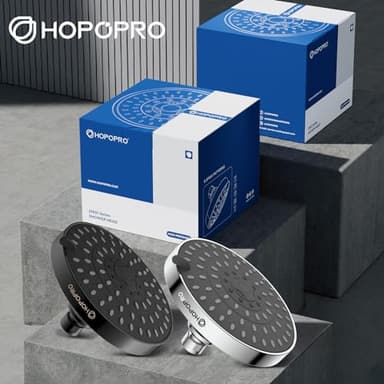 HOPOPRO 5-Mode High Pressure Shower Head - The Washington Post, NBC News, Today TV Show Recommended - High Flow Fixed Showerheads (6 Inch Chrome) - Image 6