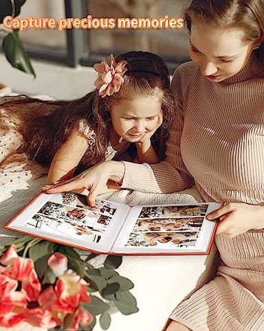 Artfeel Photo Album 4x6 with 100 Pockets,Slip-in Picture Albums,Linen Cover Memory Book with Front Window,White Page Vertical Photo Book for Wedding,Family,Anniversare,Baby,Vacation - Image 7