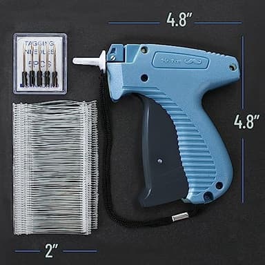 Mr. Pen- Tagging Gun with Case, 5 Needles, 1008 pcs 2" Barbs Fasteners, Greyish Blue, Tagging Gun for Clothing Tag Gun for Clothes Tag Gun, Price Tag Gun, Pricing Gun, Tag Attacher Guns - Image 3