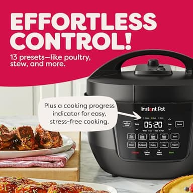 Instant Pot 7.5QT RIO Wide, 7-in-1 Electric Multi-Cooker, Pressure Cooker, Slow Cook, Rice, Steamer, Sauté, Yogurt & Warmer, Wide Base, Large Searing Base, WhisperQuiet Steam Release - Image 6