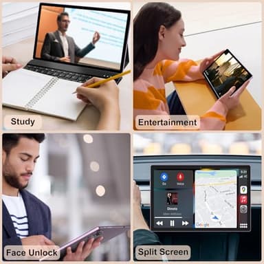 Dghrti 2025 Android 14 Tablet, 22GB RAM+128GB ROM+1TB Expand, 8000mAh Battery, 10.1 Inch Touchscreen, Octa-Core CPU, 2-in-1 Tablet with Keyboard&Mouse, Support BT5.0, GPS, WiFi - Purple - Image 6