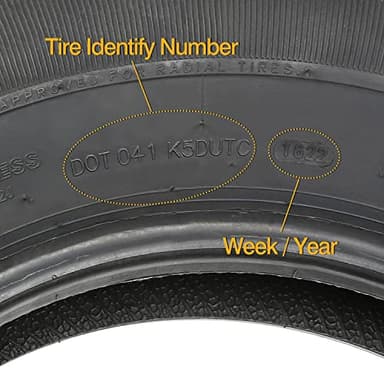 Set of 2 Durun ST205/75R15 Radial Trailer Tire, 205 75R15 ST 205/75R15, 8 Ply Load Range D, 107N - Image 5