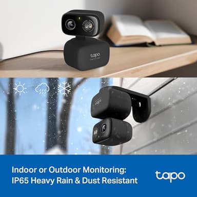 Tapo 2K 3MP Pan/Tilt Indoor/Outdoor Security Camera, Free Person/Baby Cry Detect & Motion Track, 360° Track, Color Night Vision, SD/Cloud Storage, Works w/Alexa & Google Home, HybridCam 360 - Image 2