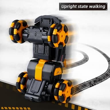 BTEC Transform Remote Control Car 1:16 Scale Transforming Remote Control Cars Toy for Kids 2.4Ghz 360° Rotating RC Stunt Rc for Boys Stunt Toy Car for Kids Age 3-5 5-7 4-6 6-8 8-12 - Image 7