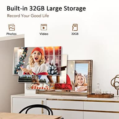 16 Inch Large Digital Picture Frame, Canupdog Digital Photo Frame with 32GB Storage Wall Mountable, Auto-Rotate, Motion Sensor Share Photo Video via App - Image 5