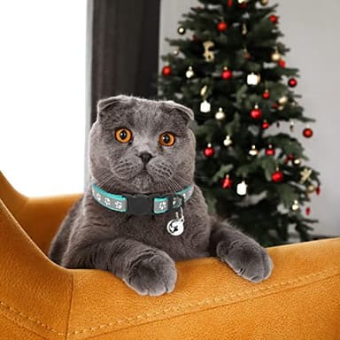 Reflective Cat Collars-Breakaway Cat Collars with Bell - Adjustable Collars for Girl Boy Indoor Small Pet - 6 Pack - Image 6