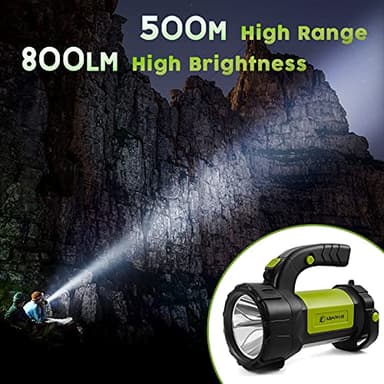 AlpsWolf Camping Lantern Rechargeable, LED Flashlight Spotlight Lantern with 800LM, 3600 mAh, Strap Included Portable Bright Camping Light for Emergency, Outdoor Hiking, Power Outages - Image 3