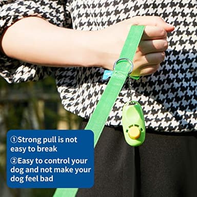BAAPET 15/20/30/50/100 ft Long Dog Training Leash with Clickers for Small, Medium and Large Dogs or Cats (100 Feet, Springgreen) - Image 4