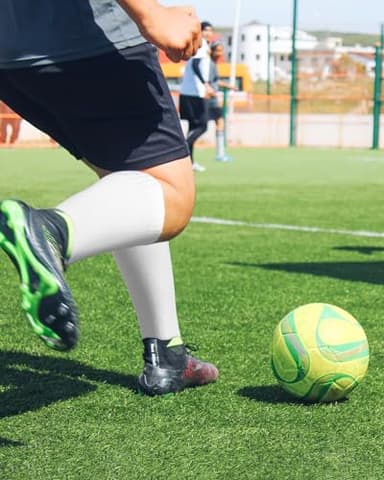 CWVLC Youth Soccer Socks 3 Pairs Girls Boys Volleyball Sport Team Athletic Knee High Long Tube Cotton Compression Socks Black Medium (5Y-7Y Youth/6-10 Women) - Image 6