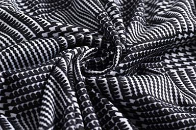 Women's Elegant Criss-Cross V Neck Vintage Short Sleeve Work Casual Party Swing Tea Dress with Pockets 980 (XL, Black Plaid) - Image 6