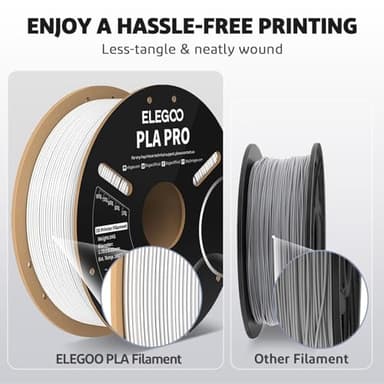 ELEGOO PLA PRO Filament 1.75mm Black 4KG, 30-250mm/s Printing Speed Improved Rigidity 3D Printer Filament Dimensional Accuracy +/- 0.02mm, 4pcs 1kg Spool (2.2lbs) - Image 4