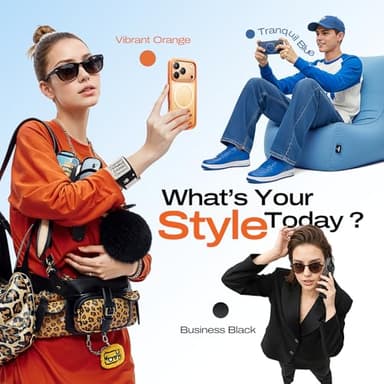 LISEN 3-Pack Case for iPhone 17 Pro Max [2025 Upgrade] (Compatible with Magsafe & Shockproof Military-Grade Protection) Magnetic Phone Cover for 17 promax, 3-Color Set Multicolor - Image 8