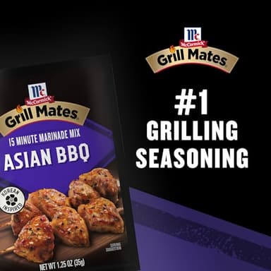 McCormick Grill Mates Marinade Mix, Asian BBQ, Korean-Inspired, 15 Minute Marinade for Chicken, Steak, and More, 1.25 oz (Pack of 12) - Image 16