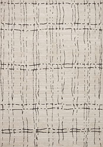 Loloi Darby Collection DAR-06 Sand/Dk. Grey 6'-7" x 9'-3" Area Rug - Image 2