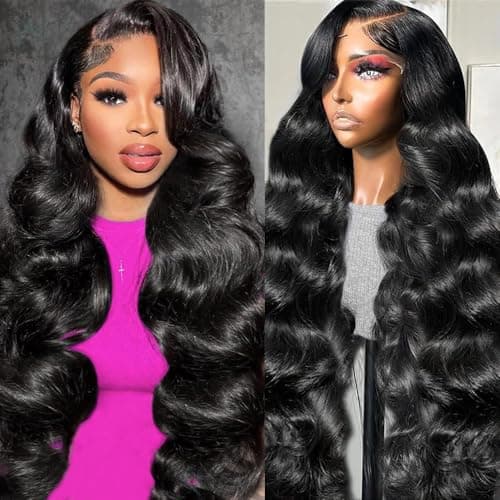 YUNXING 28 Inch 13x6 Lace Front Wigs Human Hair 200% Density Body Wave Lace Front Wigs Human Hair Pre Plucked Glueless Wigs Human Hair For Women HD Lace Frontal Wig Human Hair With Baby Hair - Image 1