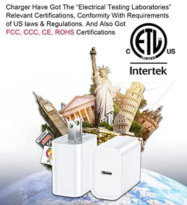 DABUSTAR for iPhone Fast Charger, 33W USB C PD Wall Charger Block Plug with[MFi Certified]6ft Type C to Lightning Cable Quick Charging Data Sync Cord for iPhone14 13 12 11 Pro Max Mini Xs Xr iPad Air - Image 3