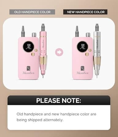 MelodySusie Portable Nail Drill 30000 RPM,Professional Rechargeable Electric Nail File,SC320F Cordless Nail E File for Acrylic Nails Gel Polishing Removing,Efile Nail Kit for Manicure Salon Home,Pink - Image 2