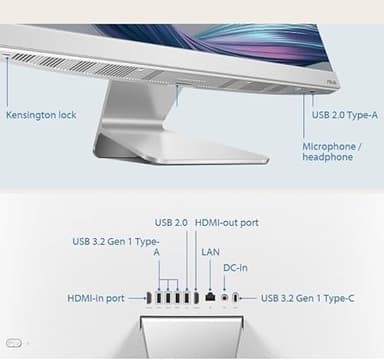 ASUS 2025 All-in-One Desktop, 23.8" FHD Touchscreen, Intel Core i5-1235U(Beats Ryzen 7 5700U), 32GB RAM, 512GB SSD, Intel UHD Graphics, Wi-Fi 6, 720p Camera, HDMI, Keyboard & Mouse, Windows 11 Home - Image 3