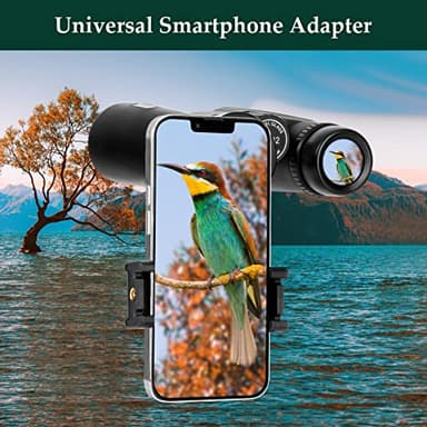 Adorrgon 12x42 HD Binoculars for Adults High Powered with Phone Adapter, Tripod and Tripod Adapter - Large View Binoculars with Clear Low Light Vision - Binocular for Bird Watching Cruise Travel - Image 3