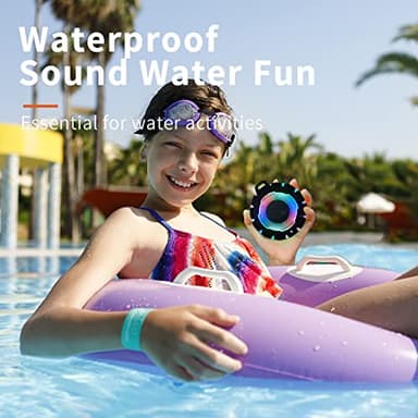 HEYSONG Waterproof Shower Bluetooth Speaker, Durable & Portable with Clear Sound, Ideal for Shower, Pool, Beach & Kayaking – Great Gift for All Ages - Image 5